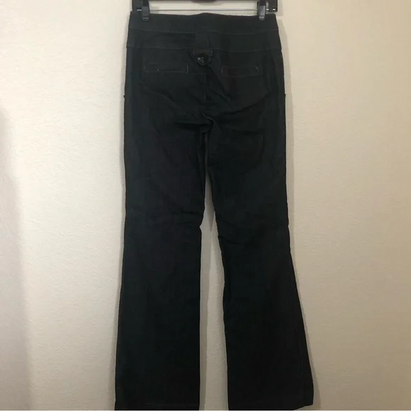 BOOM BOOM Jeans Womens Juniors 7 Low Rise Jeans Dark Wash Buttons NWOT - Picture 10 of 14